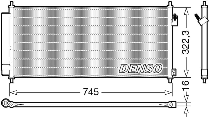 Denso Aircon Condenser DCN40026