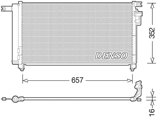 Denso Aircon Condenser DCN43001