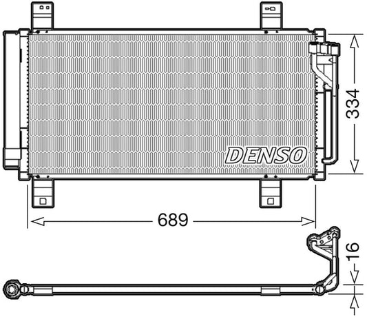 Denso Aircon Condenser DCN44008