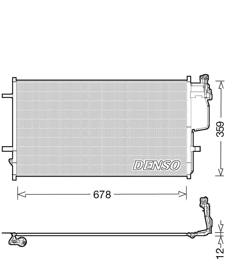 Denso Aircon Condenser DCN44010