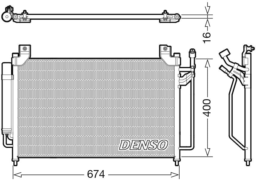 Denso Aircon Condenser DCN44013