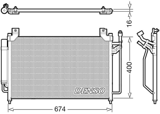 Denso Aircon Condenser DCN44013