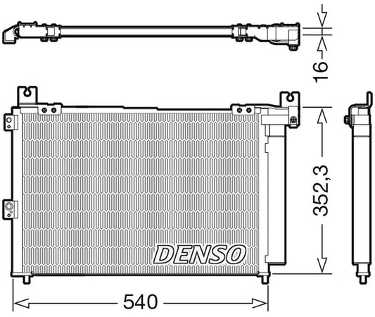 Denso Aircon Condenser DCN44014