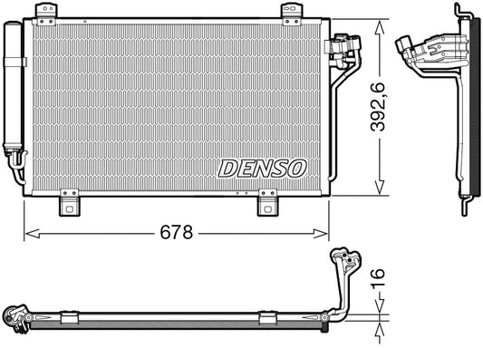 Denso Aircon Condenser DCN44015