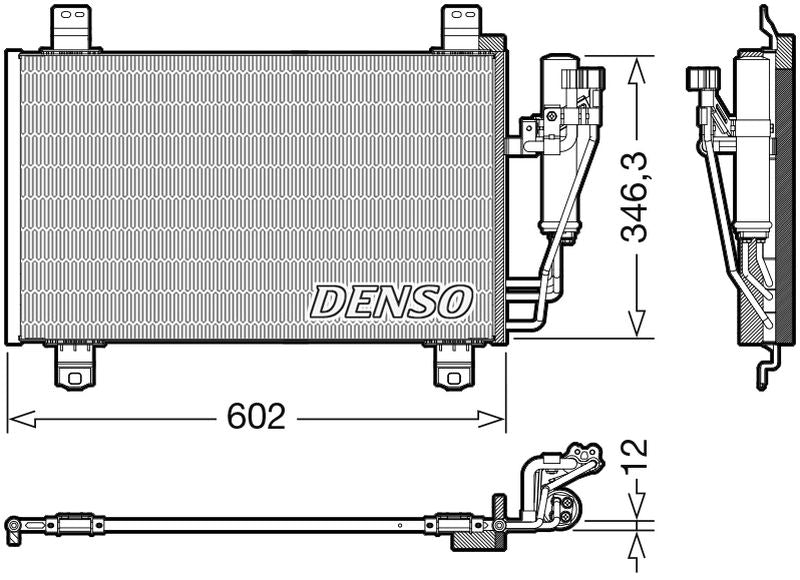 Denso Aircon Condenser DCN44017