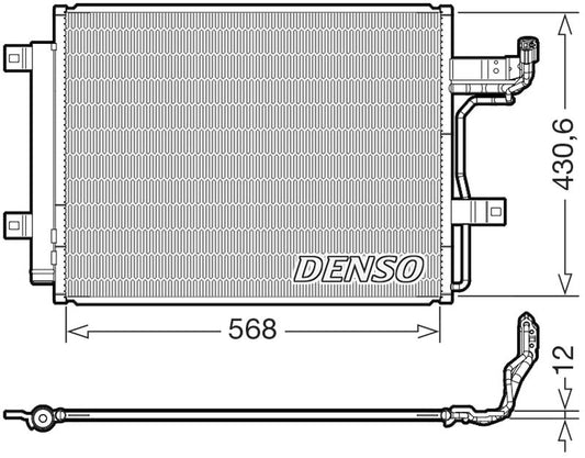 Denso Aircon Condenser DCN44019