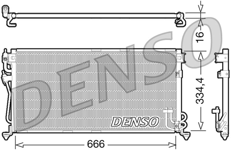 Denso Aircon Condenser DCN45002