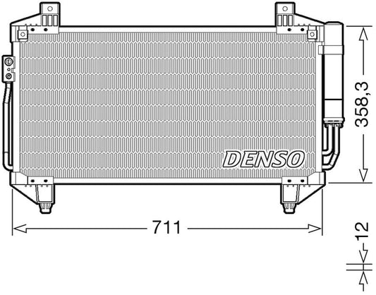 Denso Aircon Condenser DCN45011