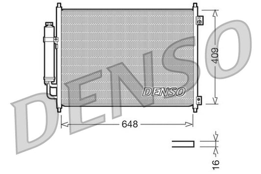 Denso Aircon Condenser DCN46001