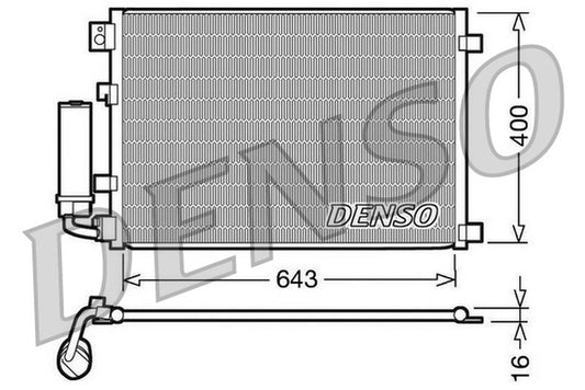 Denso Aircon Condenser DCN46002
