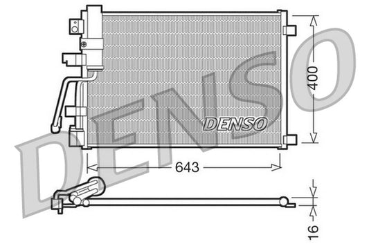 Denso Aircon Condenser DCN46003