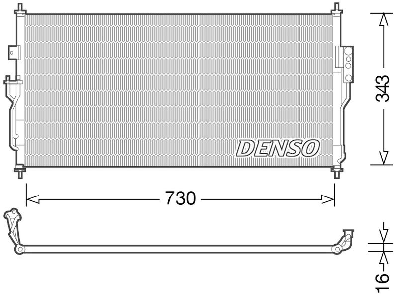 Denso Aircon Condenser DCN46006