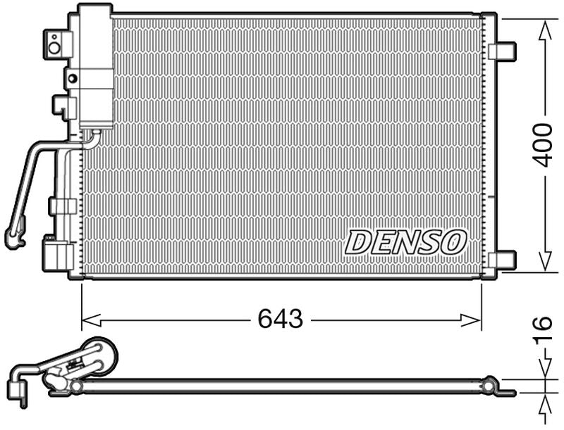 Denso Aircon Condenser DCN46008