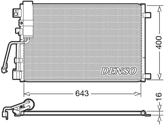 Denso Aircon Condenser DCN46008
