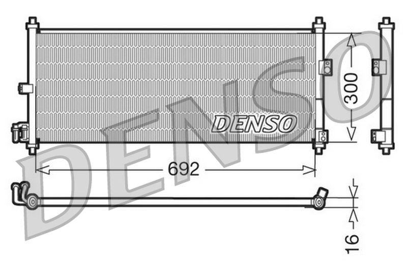 Denso Aircon Condenser DCN46011