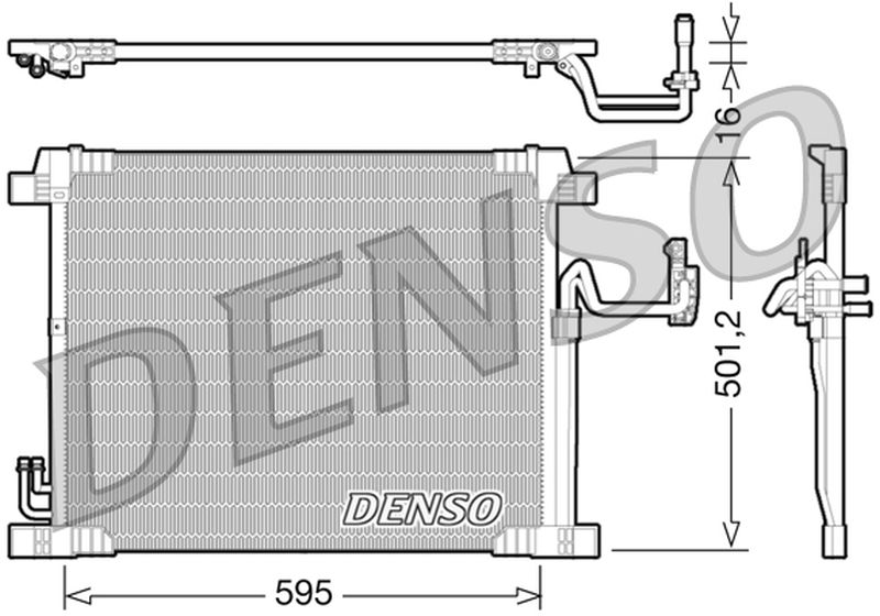 Denso Aircon Condenser DCN46012