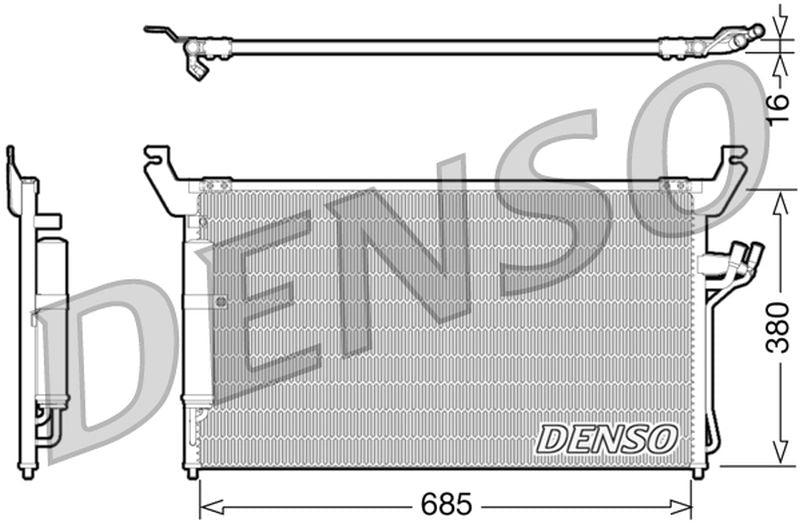 Denso Aircon Condenser DCN46013