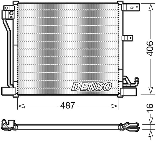 Denso Aircon Condenser DCN46018