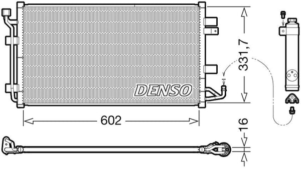 Denso Aircon Condenser DCN46035