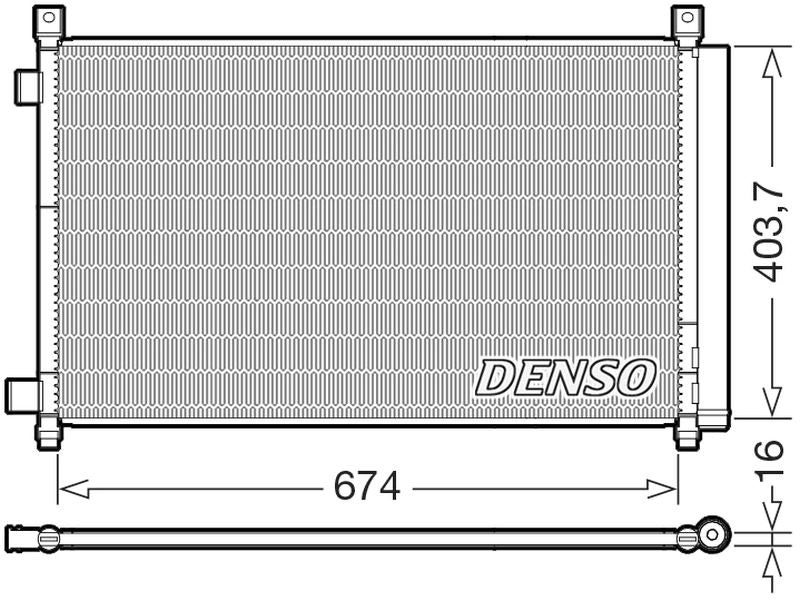 Denso Aircon Condenser DCN46036