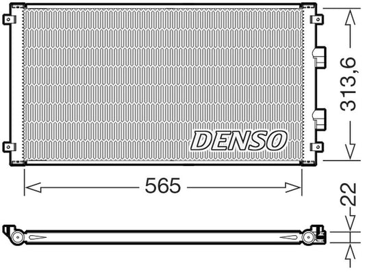 Denso Aircon Condenser DCN46039