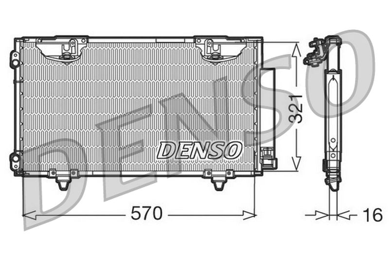Denso Aircon Condenser DCN50010