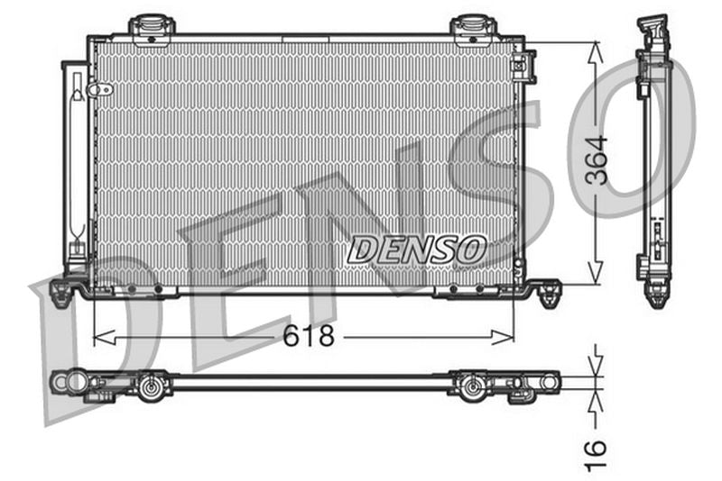 Denso Aircon Condenser DCN50015