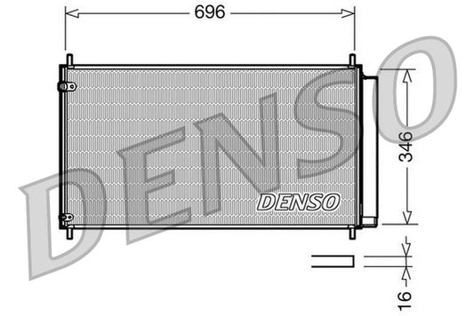 Denso Aircon Condenser DCN50022