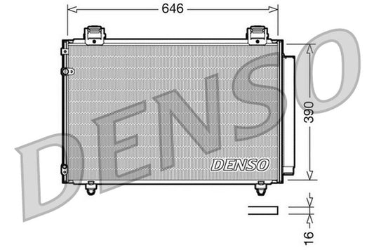 Denso Aircon Condenser DCN50024