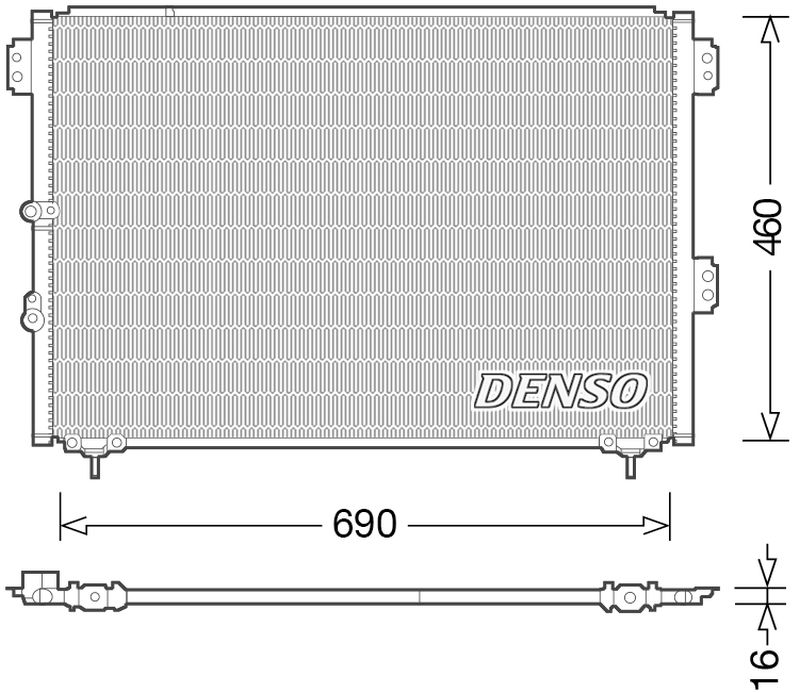 Denso Aircon Condenser DCN50033