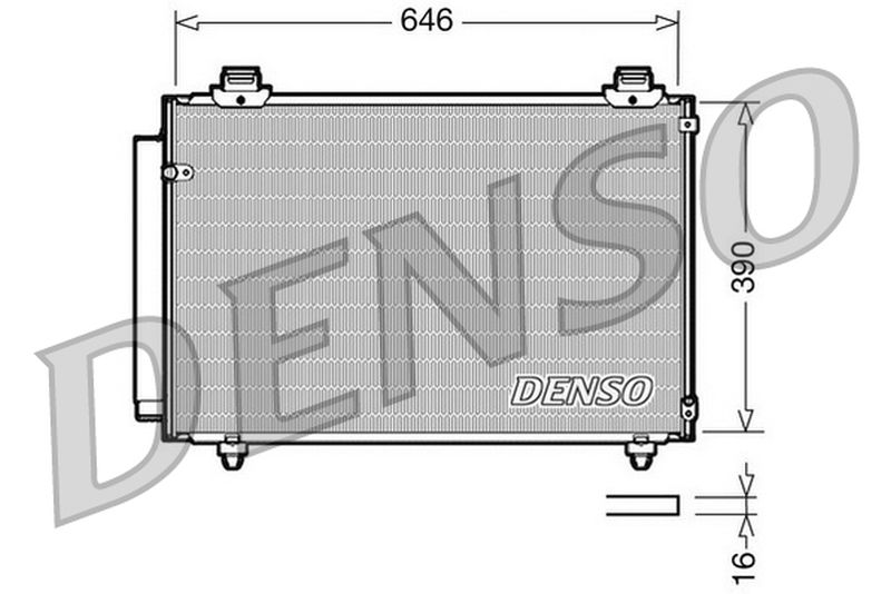 Denso Aircon Condenser DCN50035