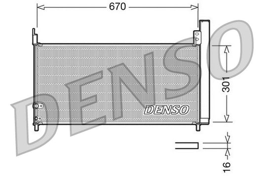 Denso Aircon Condenser DCN50037