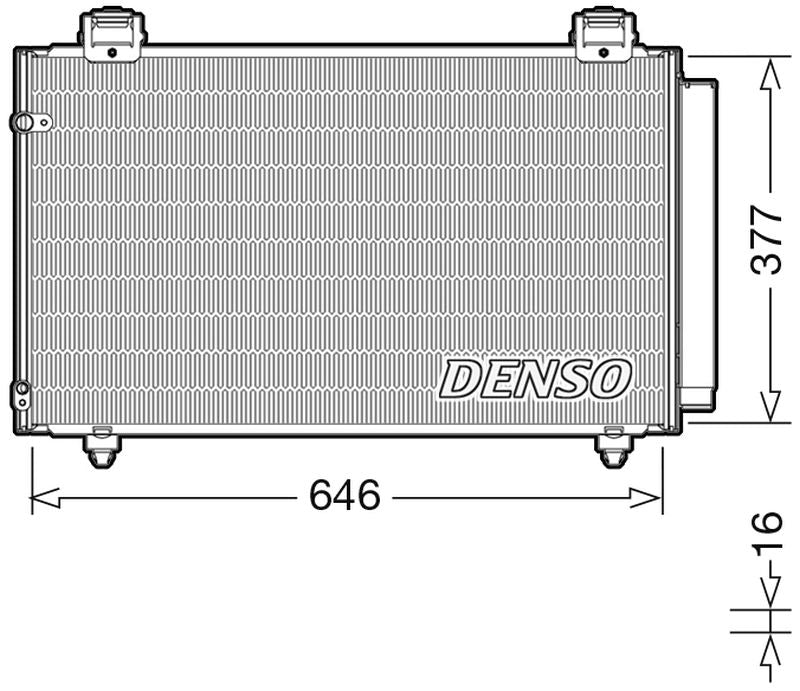 Denso Aircon Condenser DCN50043