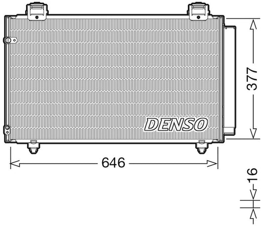 Denso Aircon Condenser DCN50043
