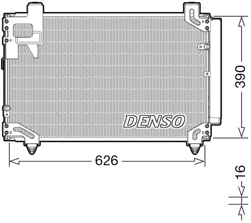 Denso Aircon Condenser DCN50044