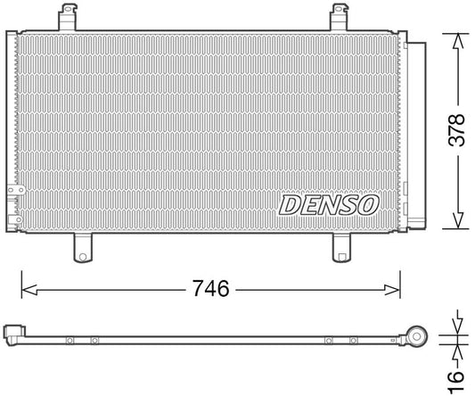 Denso Aircon Condenser DCN50048