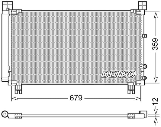 Denso Aircon Condenser DCN50053