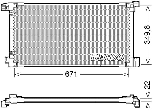 Denso Aircon Condenser DCN50114