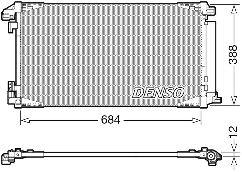 Denso Aircon Condenser DCN50119