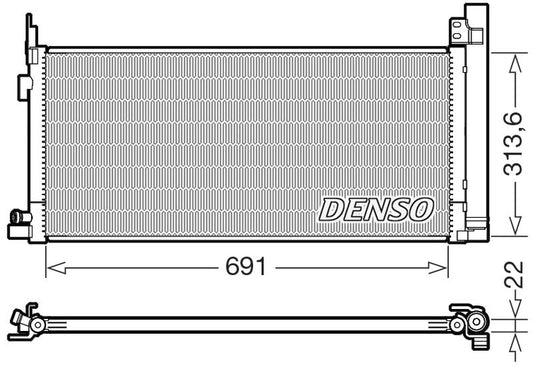 Denso Aircon Condenser DCN50124