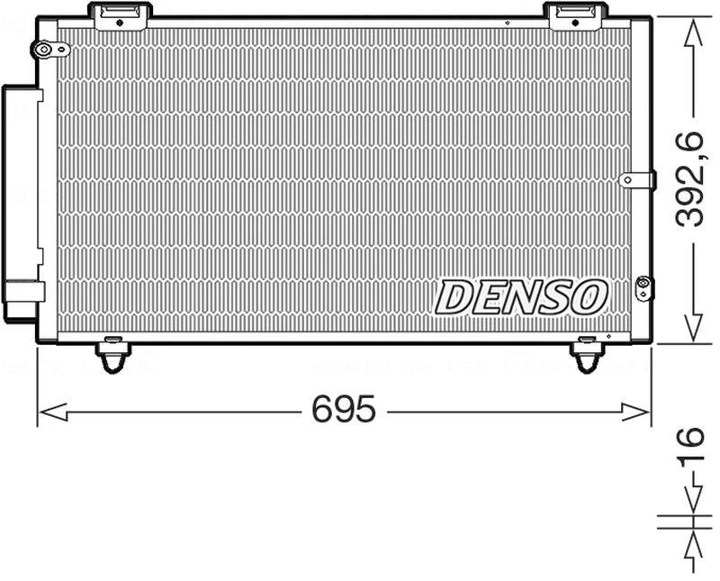 Denso Aircon Condenser DCN50130