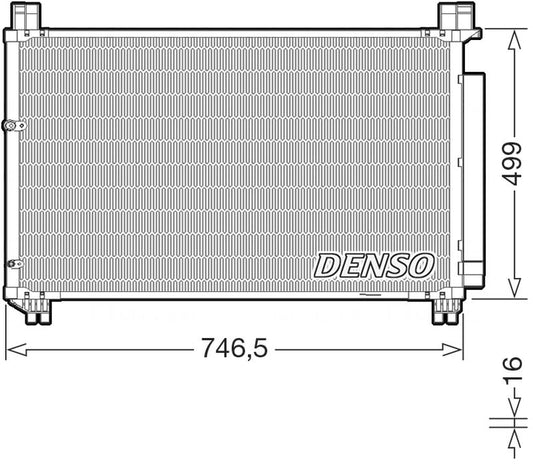 Denso Aircon Condenser DCN50131