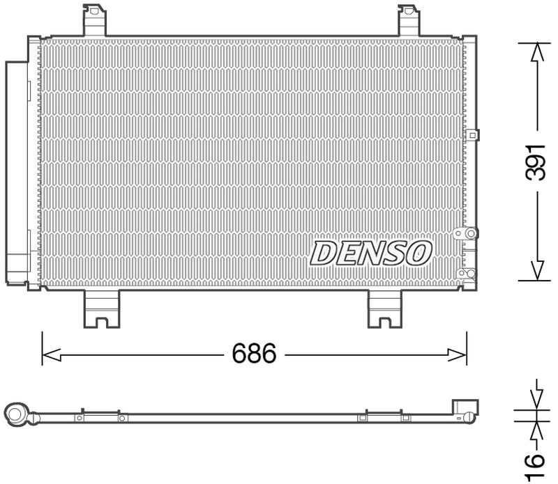 Denso Aircon Condenser DCN51013