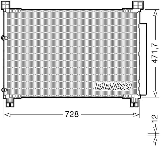 Denso Aircon Condenser DCN51015