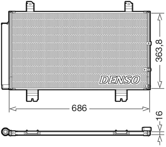 Denso Aircon Condenser DCN51016