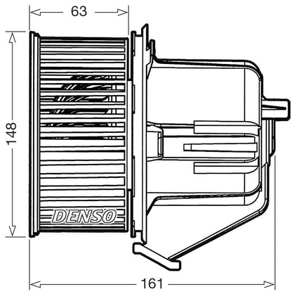 Denso Cabin Blower Fan (LHD) DEA07027