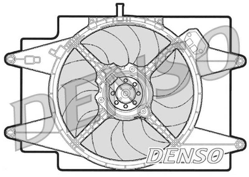 Denso Radiator Cooling Fan DER01002