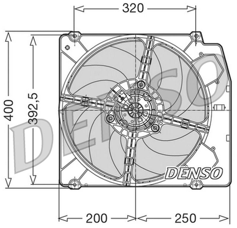 Denso Radiator Cooling Fan DER01005