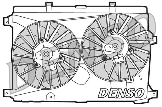 Denso Radiator Cooling Fan DER01015