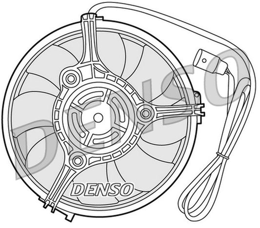 Denso Radiator Cooling Fan DER02001